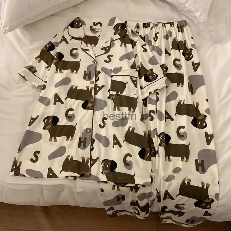 Women's online dachshund pajamas