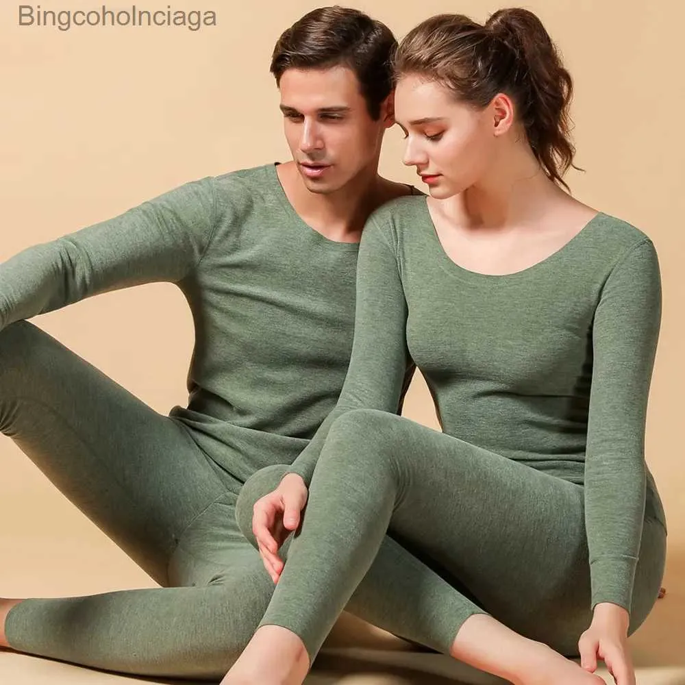 Ensemble de sous-vêtements thermiques pour hommes et femmes