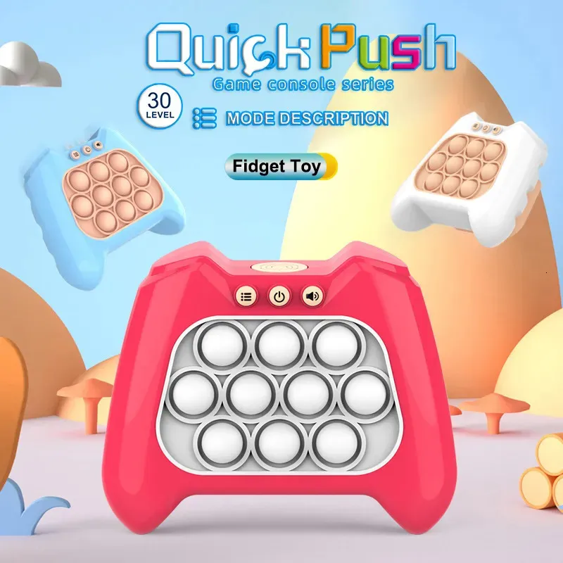 Pop Quick Push Bubble Fidget Stress Relief Toy Game Console Series Toys for  Kids