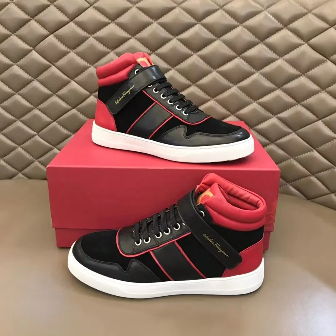 High Top Noe Sneakers Shoes Gancini Grip лента лента щипшка