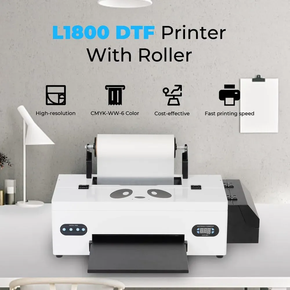 Dtf Transfer Printer A3 L1800, T-shirt Printing Machine