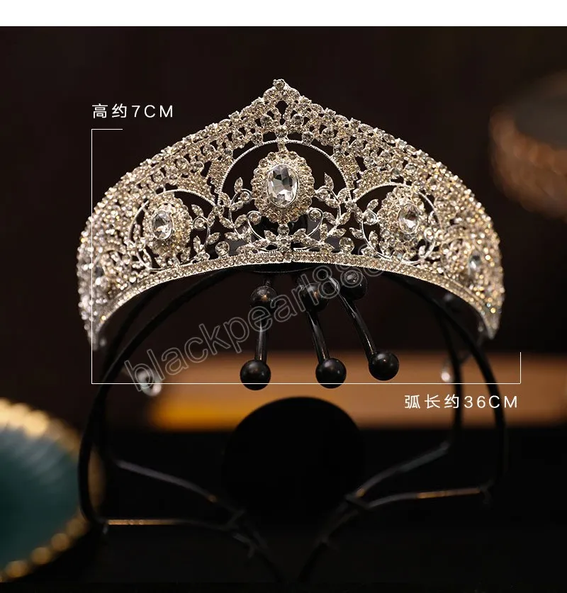 Diadèmes de mariée géométriques en strass de luxe, couronne en cristal, diadème de bal, bandeaux de mariée, bijoux de cheveux de mariage