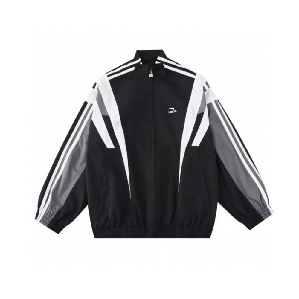 24SS Дизайнерская мужская куртка Balencaigaity с вышивкой буквами Спортивный повседневный комплект для мужчин и женщин для любителей солнцезащитного крема для спринта Спортивные брюки 32 209