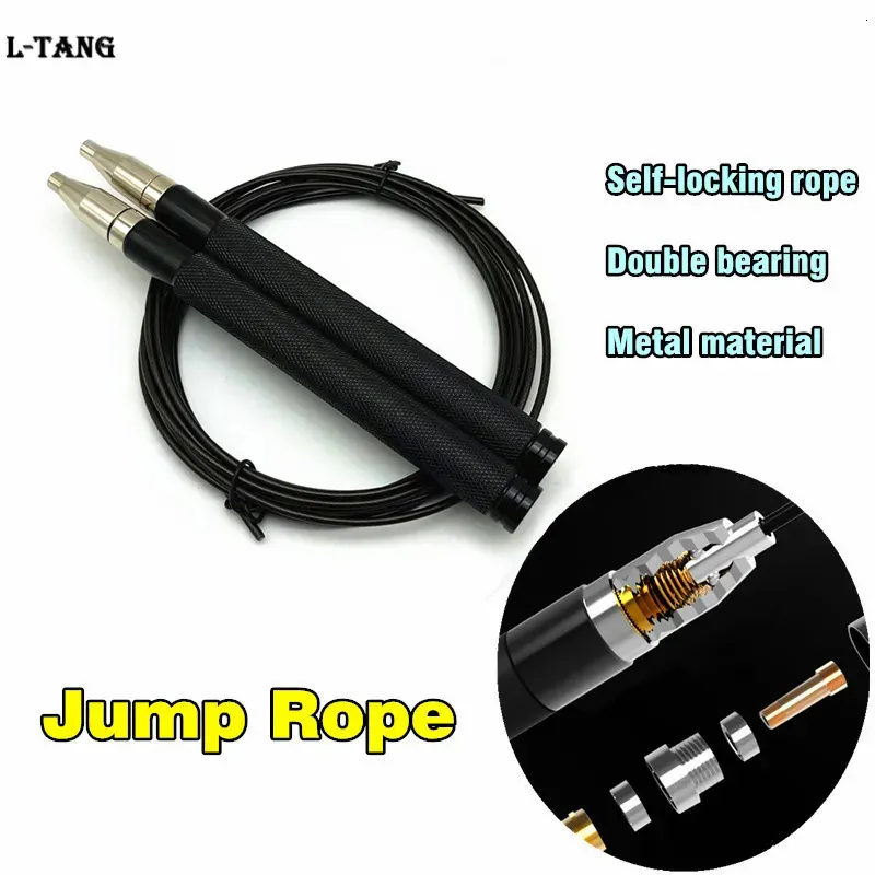 Jump Ropes Professional Jump Rope Self-Locking Speed ​​Hopping Rope för CrossFit Gym Fitness Skip Workout Equipment Training Övning L738 231005