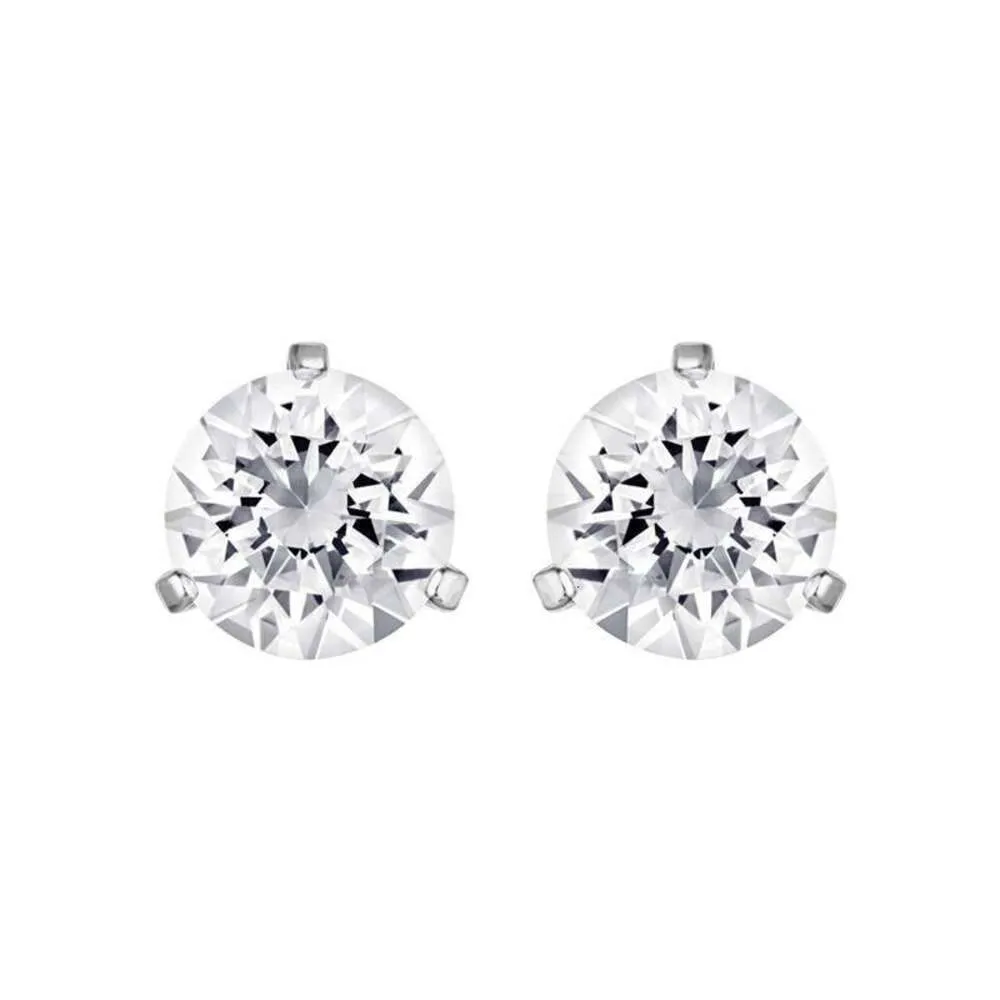 Ohrringe Swarovski Designer Luxusmode Damen Klassisch Drei Krallen Einzeldiamant Ohrstecker Für Damen Brilliant Starlight Einfache Weiße Diamantohrringe Geschenk