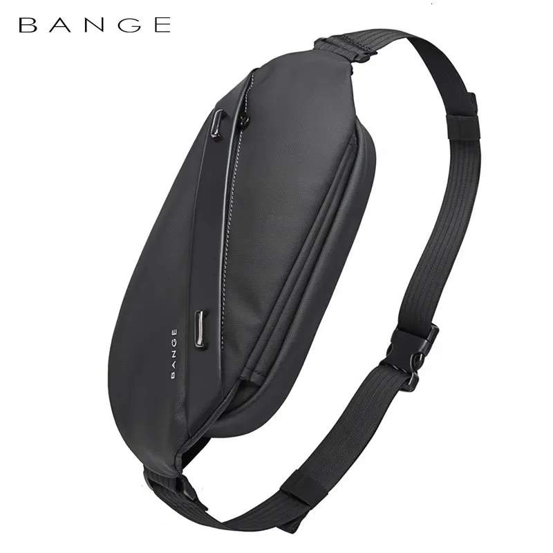 Evening Bags BANGE Big Capacity Waterproof Multifunction Crossbody Bag Men Shoulder Male Sling Chest For Waist Belt Matching 231006
