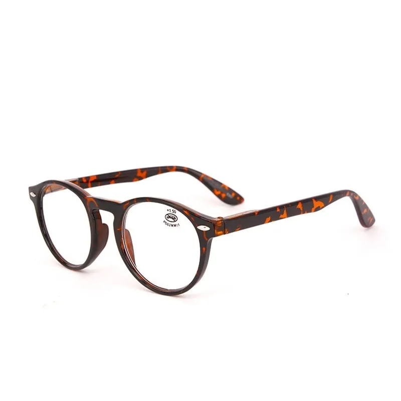 Sonnenbrillenrahmen Zilead Mode Runde Lesebrille Männer Frauen Retro Rot Blau Schwarz Brillen Brillen Vintage Ultraleichtrahmen 231005