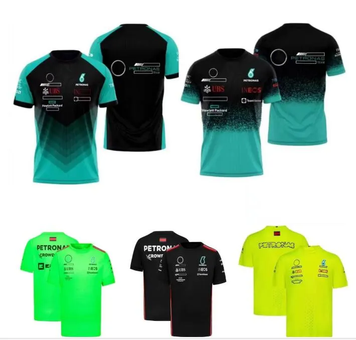 F1 racing t-shirt sommarlag kortärmad tröja i samma stilanpassning