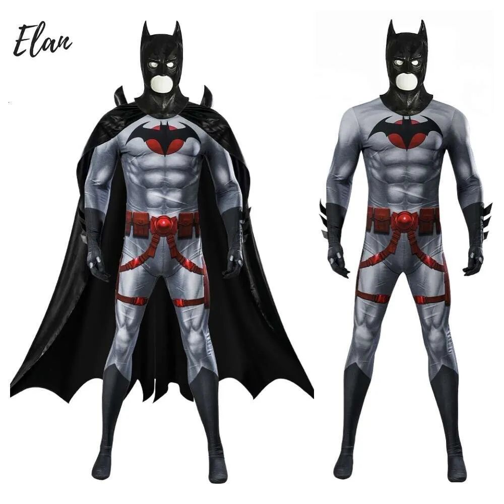 Nuovo arrivo Bat Cosplay Zentai Suit Travestimento Thomas Wayne Costume Cosplay Outfit Tuta Mantello e mascheracosplay