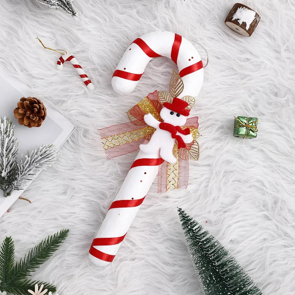 12 Décorations Sapin De Noël En Forme De Canne En Bonbon - Pendents Acryliques - Pour Guirlandes, Fenêtres & Fêtes