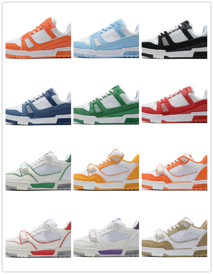 Designer Mens Womens Sneaker Casual Shoes Denim Canvas Leather Abloh White Green Red Blue Letter Overlays Platform Pink Sneakers