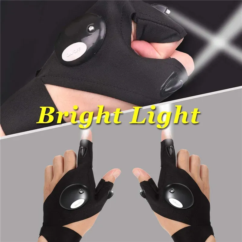 Gants de Pêche avec Lumières LED, Cadeau pour Homme, Gants de Lampe de Poche LED, Gants de Pêche en Plein Air Rechargeables, Gants Demi-doigts Éclairés, Gants pour Pêche de Nuit, Course de Gants de Pêche avec Lumières LED, Cadeau pour Homme, Gants de Lampe de Poche LED, Gants de Pêche en Plein Air Rechargeables, Gants Demi-doigts Éclairés, Gants pour Pêche de Nuit, Course de