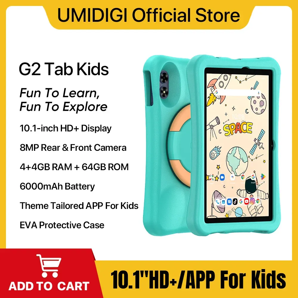 UMIDIGI G2 Tab Enfants Tablette Android 13 Quad Core 4GB 64GB WIFI