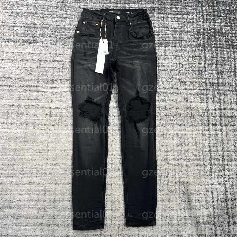 Jeans Purple Denim Trousers Mens Designer Men Black Pants High-End Quality Straight Design Retro Streetwear Casual Sweatpants Joggers Pant 530