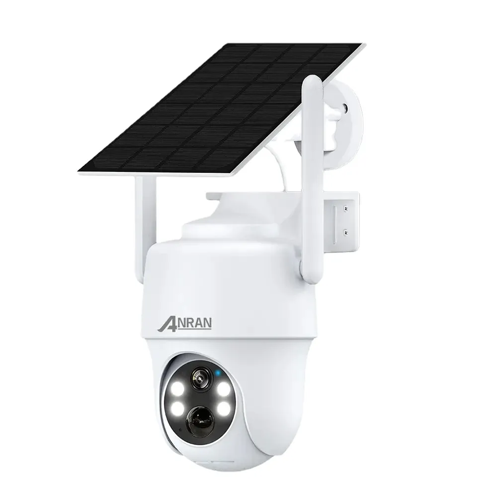 ANRAN 4G LTE Beveiligingscamera Sim-kaart 2K Zonnepaneel Buitenbewaking Batterij Tweeweg Audio Draadloos PTZ PIR Menselijke detectie