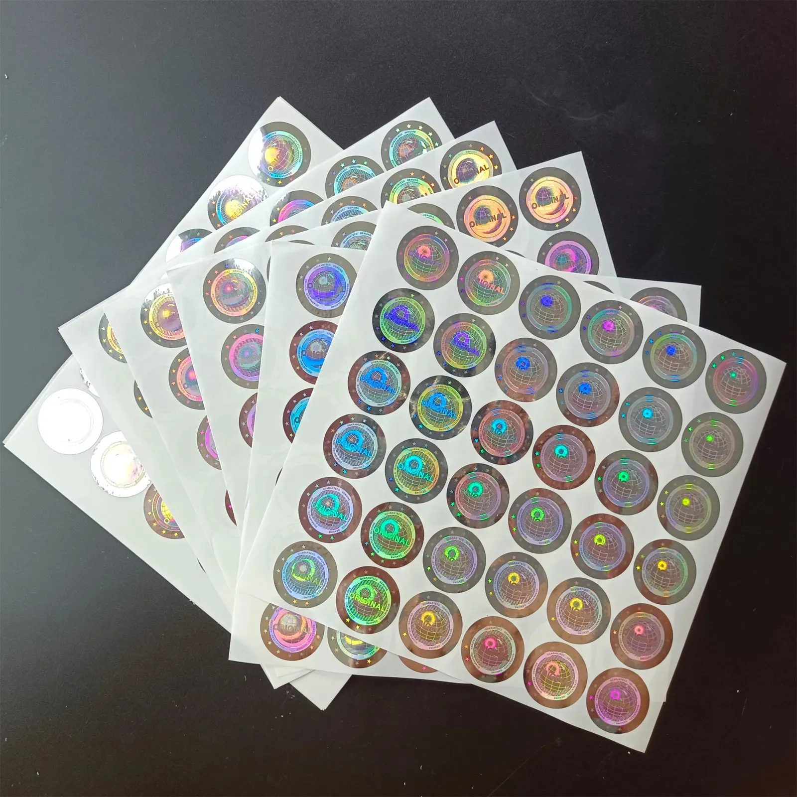 オーレンジャー 隊員証 ホログラム Holographic Round Reflective Stickers Set Tamper Proof