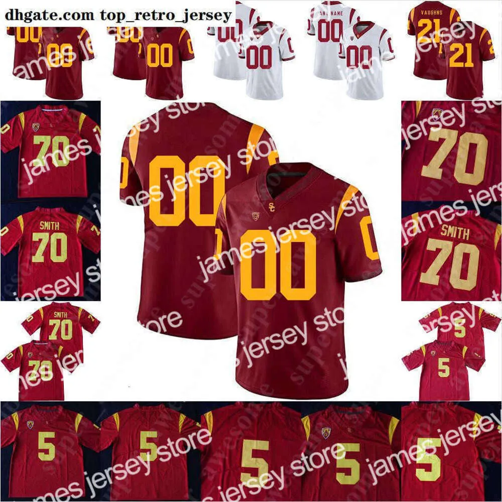 NOVO American College Wear USC Trojans Camisa de futebol Ryan 75 Matt Kalil 14 Sam Darnold 9 Marq