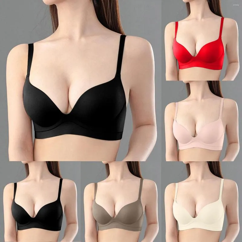 Seamless Push Up Bralette For Women No Wire, Brassiere A B Cup Bra  Underwear With Three Quarters 3/4 Cup Sexy Lingerie From Almetag, $10.2