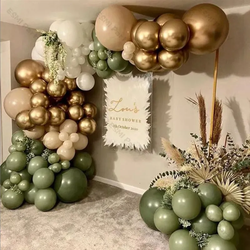 Altri articoli per feste per eventi Ghirlanda di palloncini color verde avocado Decorazione per festa di compleanno fai da te Kit arco per palloncini bianco opaco Decorazioni per matrimoni Forniture per baby shower 231005