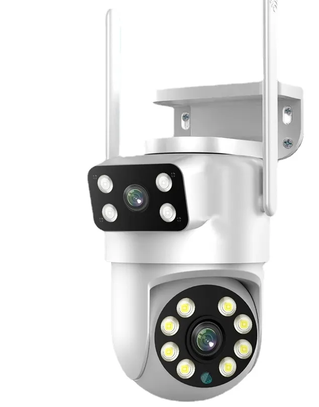 8MP Dual Lens 4K PTZ Camera, Tuya Smart Outdoor Security Camera, AI Human  Auto Tracking, WiFi Surveillance System, Dual Screen