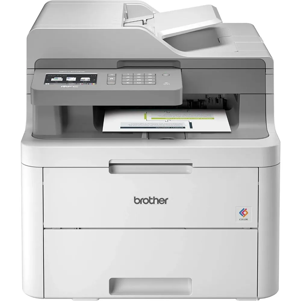 MEILLEURES VENTES Imprimante numérique tout-en-un couleur compacte Brother MFC-L3710CW offrant des résultats de qualité d'impression laser avec connexion sans fil