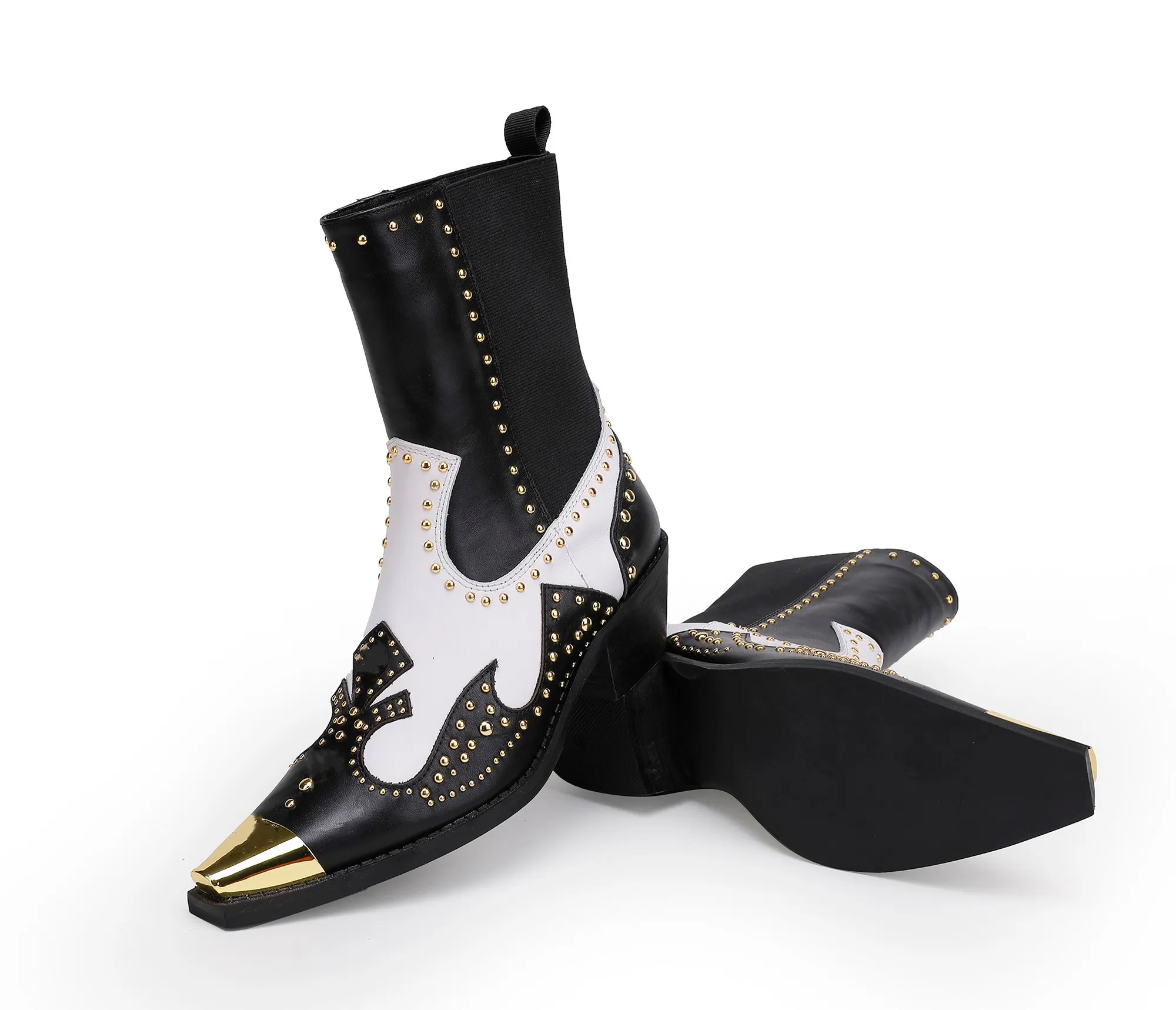 Medusa allover PAPILLONS Genou bottes Gold Willow clous taille 35-42