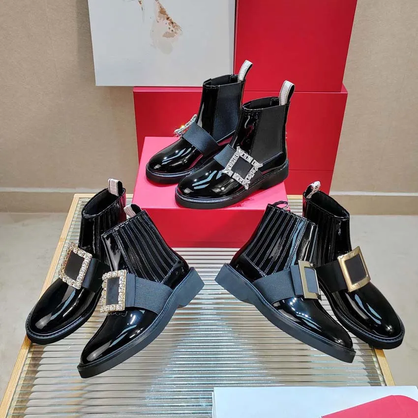 Designer Ankle Combat Boots With Patent Leather Mary Jane Wedge Shoes Lace Up Round Toe And Chunky Heels For Womens Footwear Martin Style From Niubijiuwan 67.06 DHgate.Com