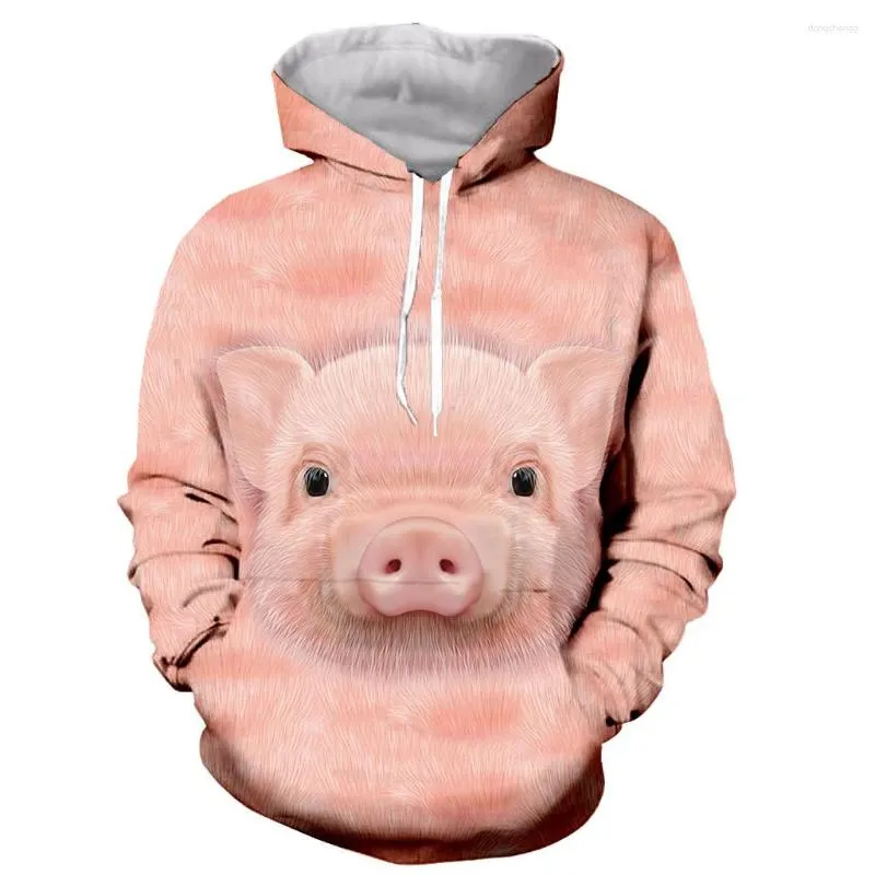 Hoodies masculinos 2023- 3d animal porco vaca bonito moda manga longa impressão zip/moletom/camiseta/jaqueta/homem/mulher com capuz e para crianças