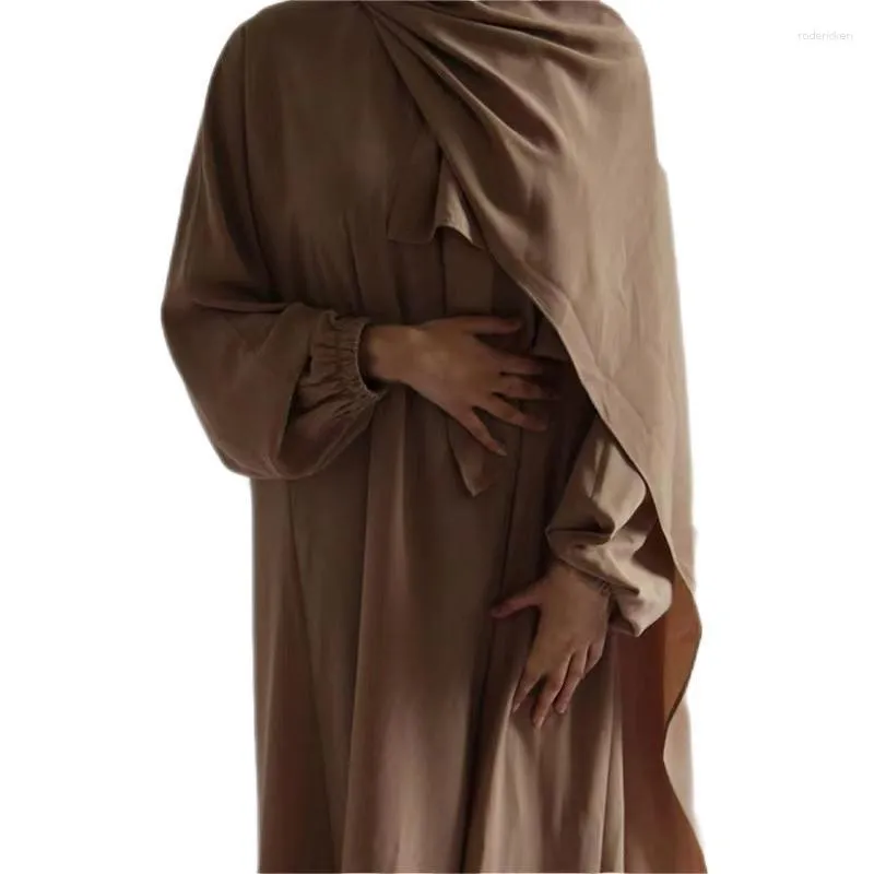 Ubranie etniczne Ramadan Eid muzułmańskie kobiety Abaya Kaftans Dubai Arab Turkey Islam Pakistan Dress Abayas Robe Femme Musulmane 2023