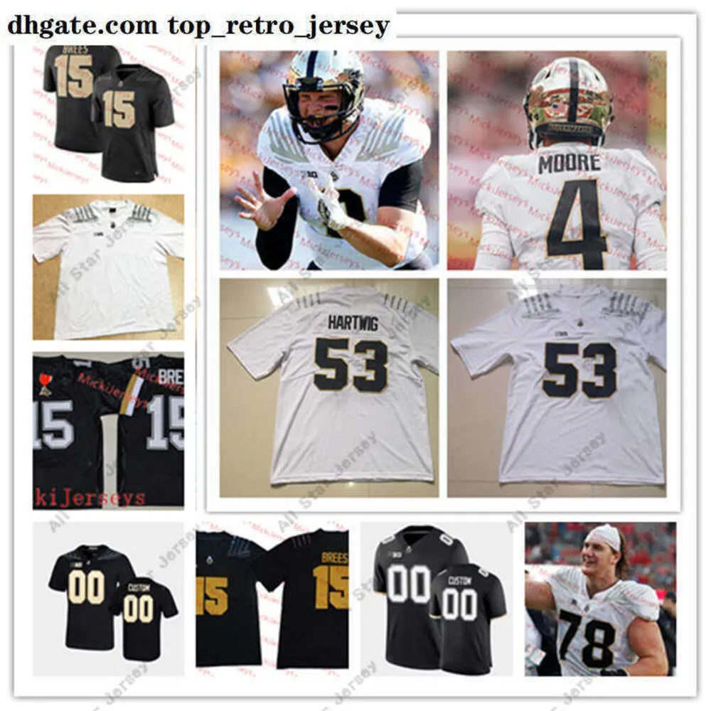 American College Football Wear Purdue Boilermakers Camisa de futebol costurada 44 Kydran Jenkins 54 Josh Kaltenberger 64 Mahamane Moussa 50 Sulaiman Kpaka 68 Cam Crai