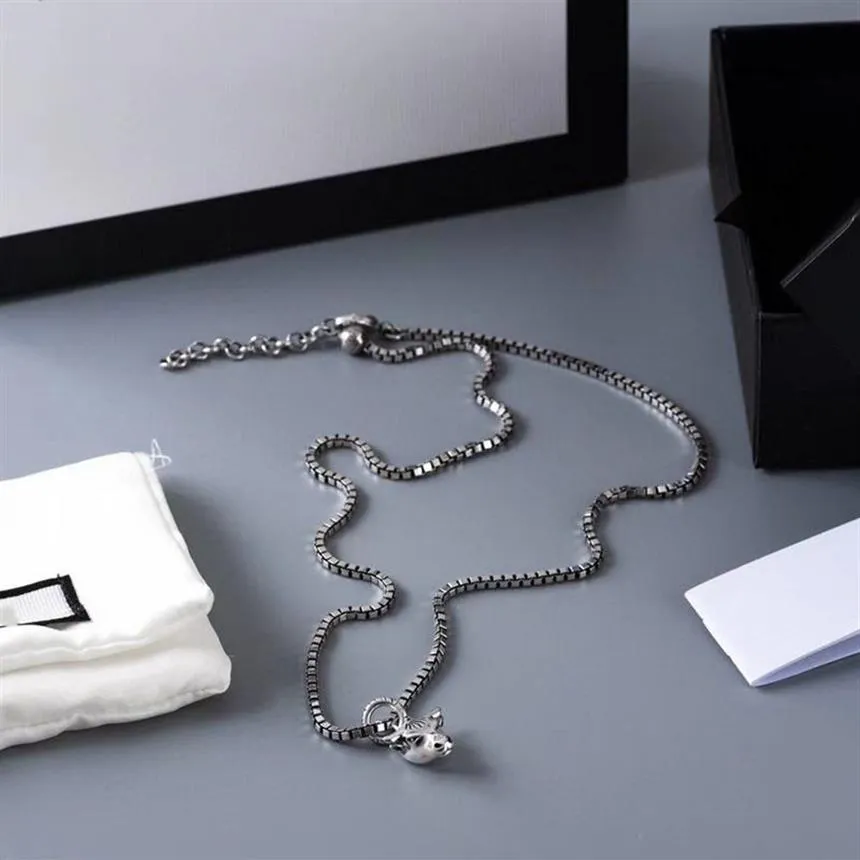 New Fashion Bull Head Pendant Necklace Silver Plated Necklace High Quality Trend Couple Chain Necklace Long Jewelry Supply2693