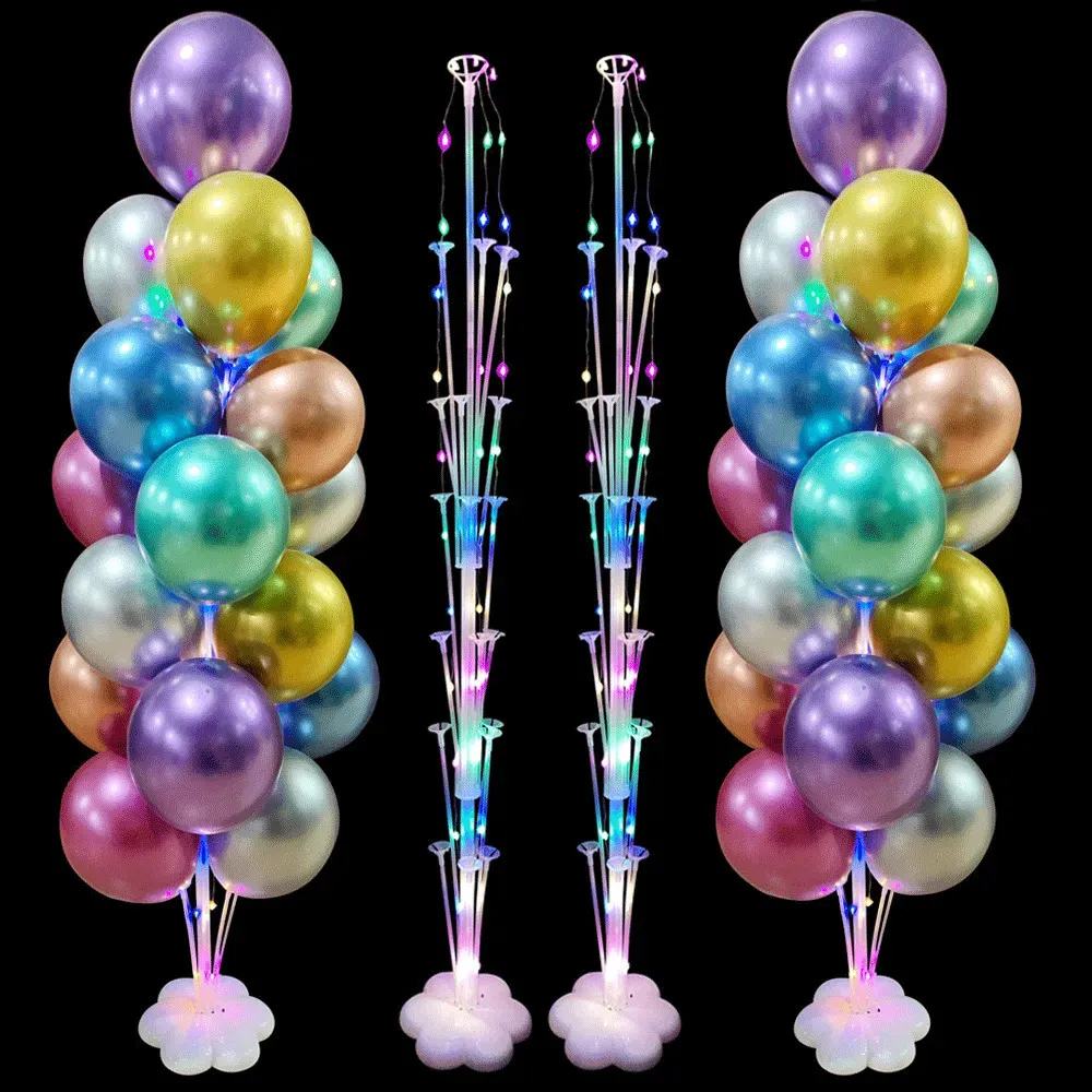 Inne imprezy imprezowe zapasy 1/2Set Stand Stand Balloon Holder Kolumna Wszystkiego najlepszego z okazji urodzin Dekoracja dorosłych dzieci impreza ślubna Baloon 231005