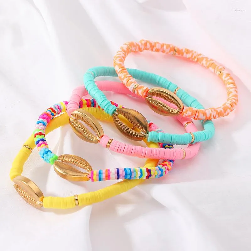 Charm Bracelets Bohemian Beach Natural Sea Shell Summer Womens Handmade Weave Rope Female Bracelet Jewelry For Girls