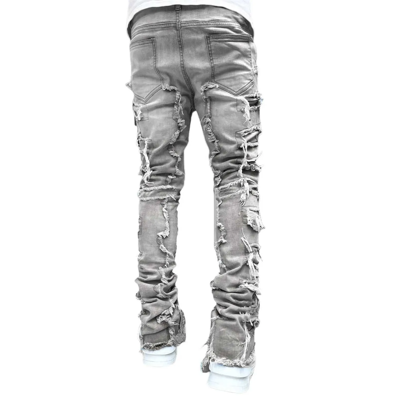 Mens Denim Jeans Pants Premium Cotton Straight Leg Fit
