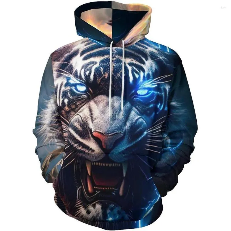 Men's Hoodies Spring And Autumn Women Men Animal Hoodies- 3D Printed Full Hooded Sweatshirt Cosplay Costume For Unisex Chrismas