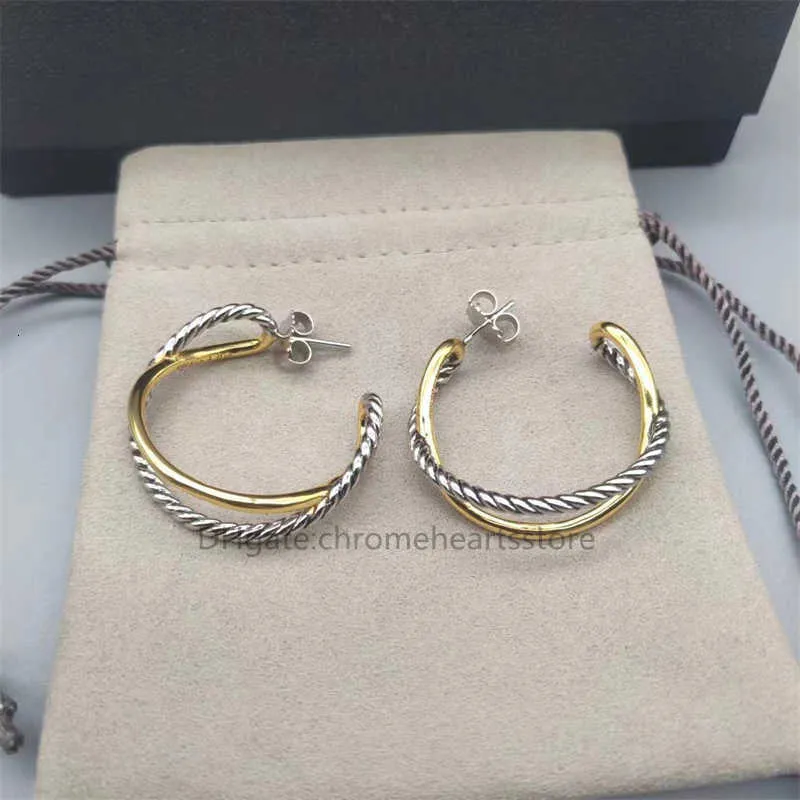 luxury fashion earrings Dy shipping earring designer bijoux jewelry woman free Jewelry Earrings Studs Luxury Double Color accessories for Christmas gifts 3PXV