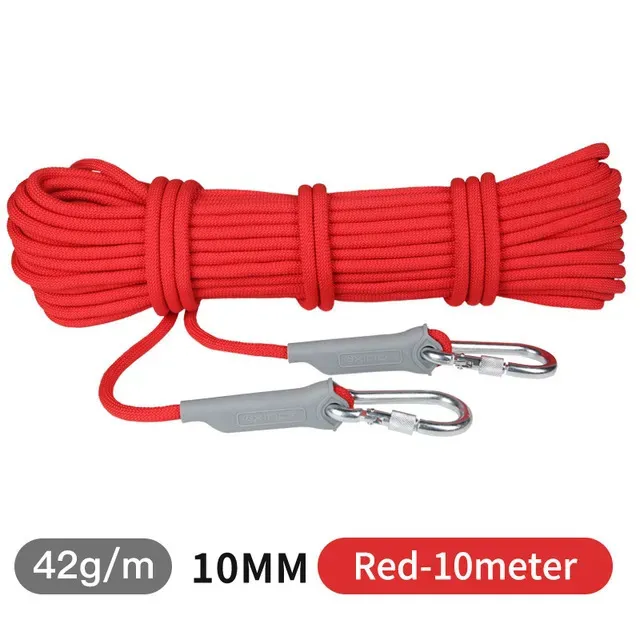 XINDA 10mm Diameter High Strength Climbing Rope With Carabiner For