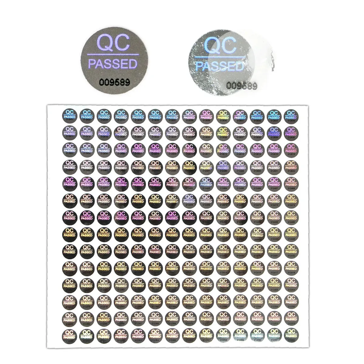 Overige decoratieve stickers Zilver Hoge veiligheidszegels Tamper Evident sticker Garantie ongeldig Doorgegeven labels Hologramstickers met uniek serienummer 231005