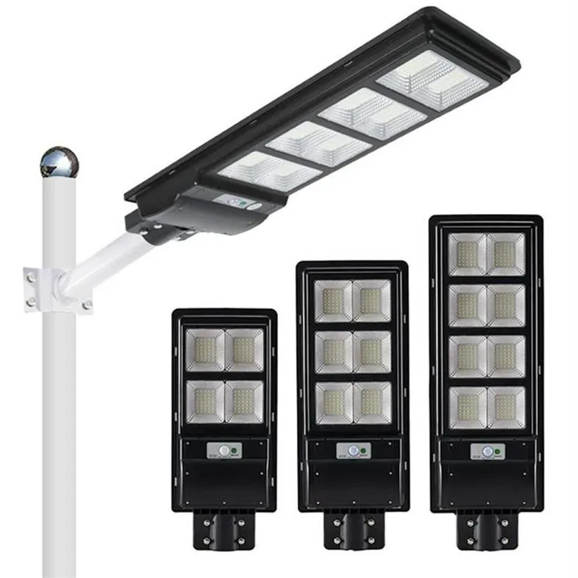 LED güneş sokak lambası ışık PIR sensörü 80W 120W 160W Su Geçirmez IP65 Duvar Açık Bahçe Peyzaj Güvenliği2349