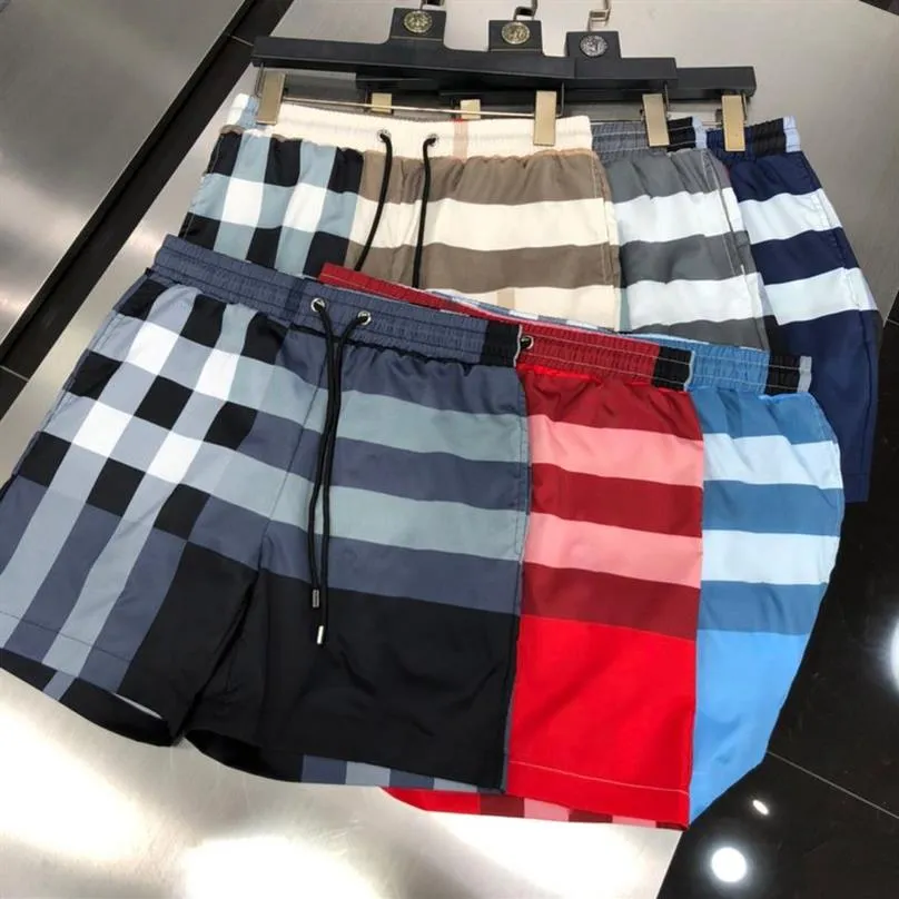 Hommes Shorts Designer Summer Femmes Hommes Shorts rayés sont élégants courts de bain Casual Sports Gym Séchage rapide Homme Pantalons de plage Noir a281A