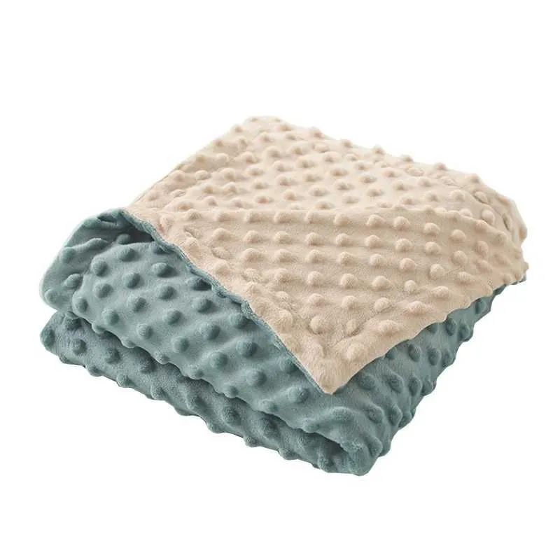 Soft Minky Double Layer Swaddling And Receiving Blankets Blanket