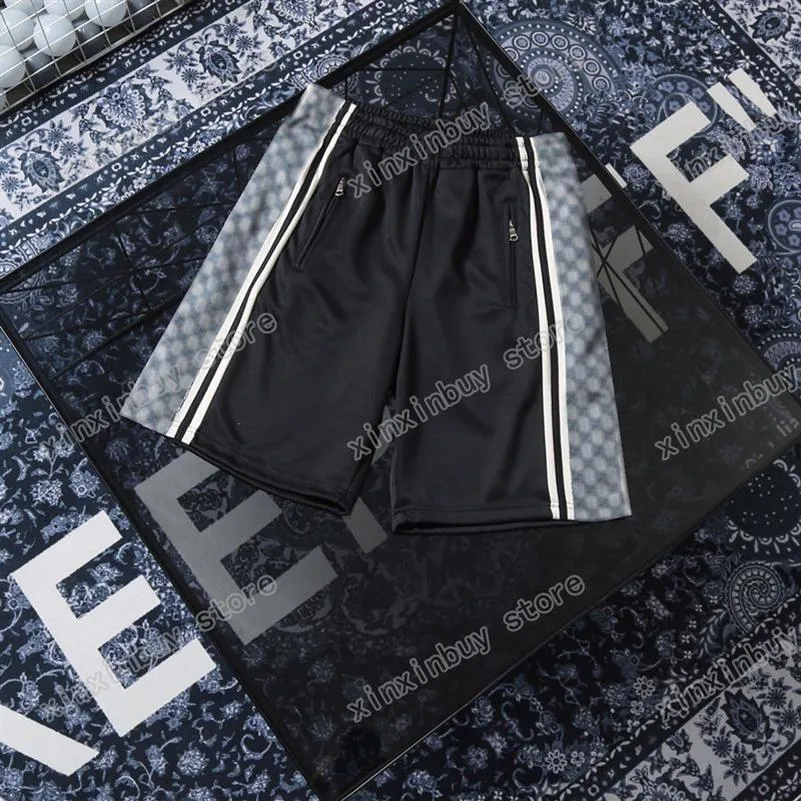 21SS MENS SHESER SHORTS PANTS Side Label Pocket Summer Summer Men Rabbing Pant Letters Dressers Wedding Black 08300p