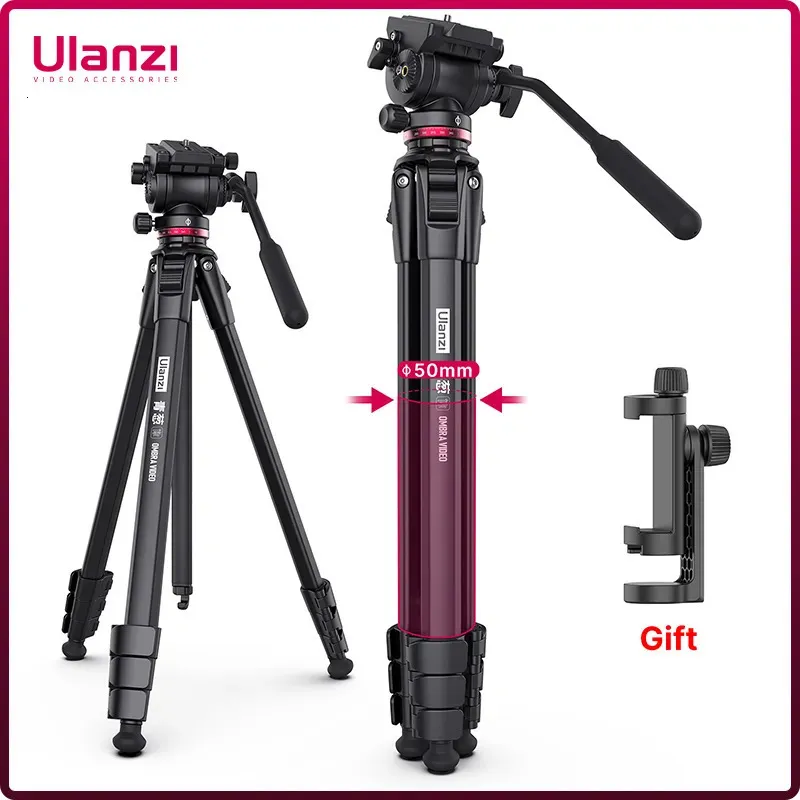 Штативы Ulanzi OMBRA 16M, штатив для видеопутешествий, панорама 360°, панорамный панорамный лоток с жидкостью, максимальная нагрузка 6 кг, Arca Swiss Plate для зеркальной камеры 231006