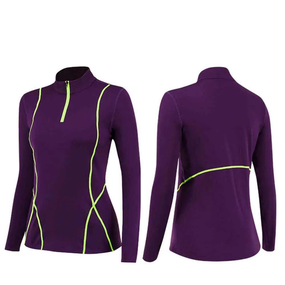 Winter Thermal Fleece Shirt For Women Plus Size O Neck Zipper Base Warmer  Sport Top Line For Running And Outdoor Activities From Alymall, $23.2