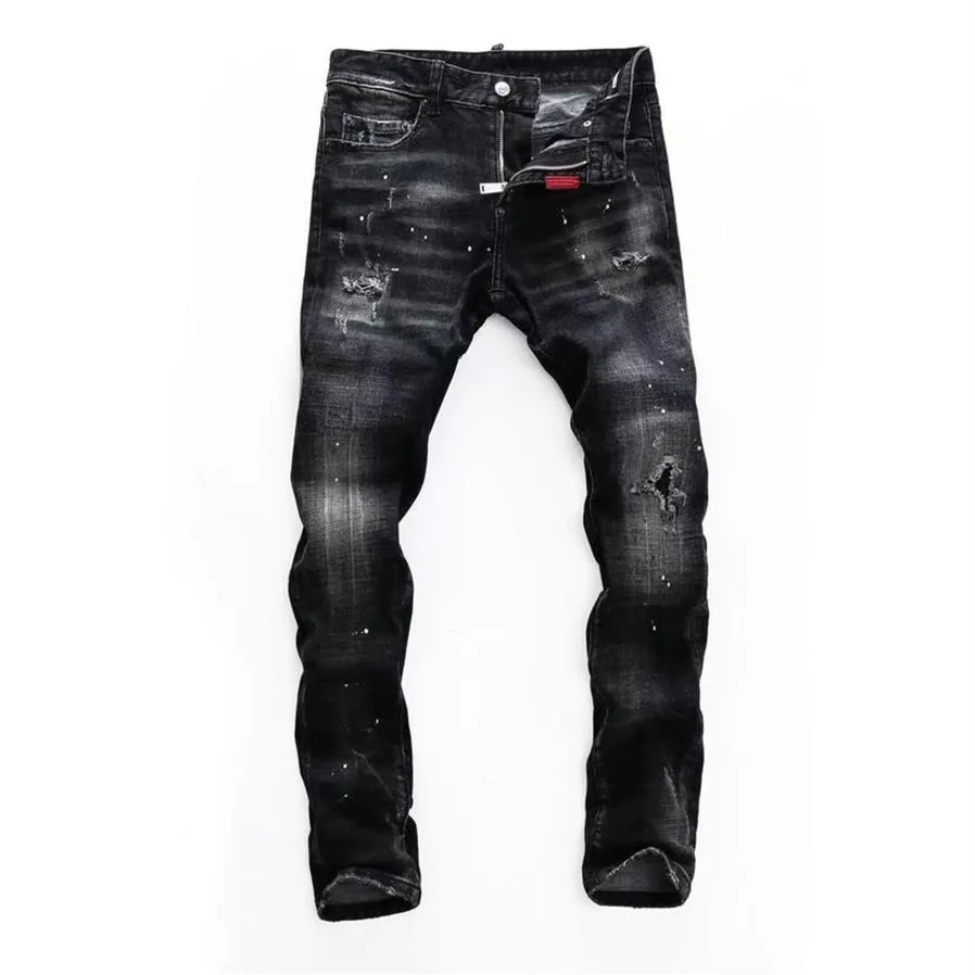 2022 Neue Männer Jeans viele Stile dsq Loch Hellblau Dunkelgrau Italien Marke Mann Lange Hosen Hosen Streetwear Biker Jean für Frauen D243n