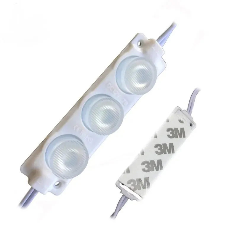 3W DC12V 3LED SMD3030 LED مقاوم للماء الإضاءة مع العدسة LED LED LED الإضاءة الخلفية لرسائل القناة LL