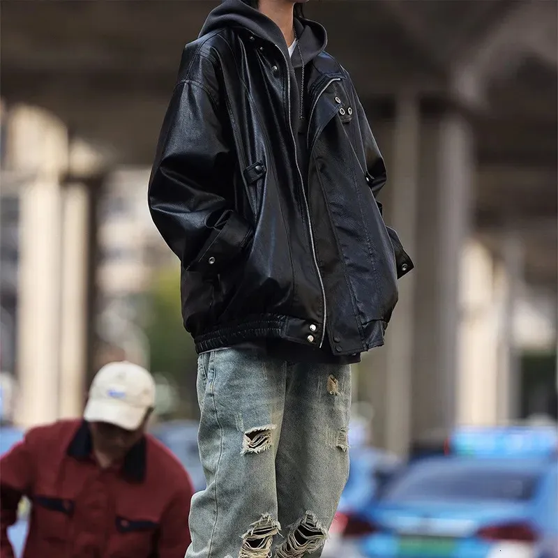DHgate.com:Y2K Faux Leather Jacket for Men: Stand Out This DHgate.com:Y2K Faux Leather Jacket for Men: Stand Out This