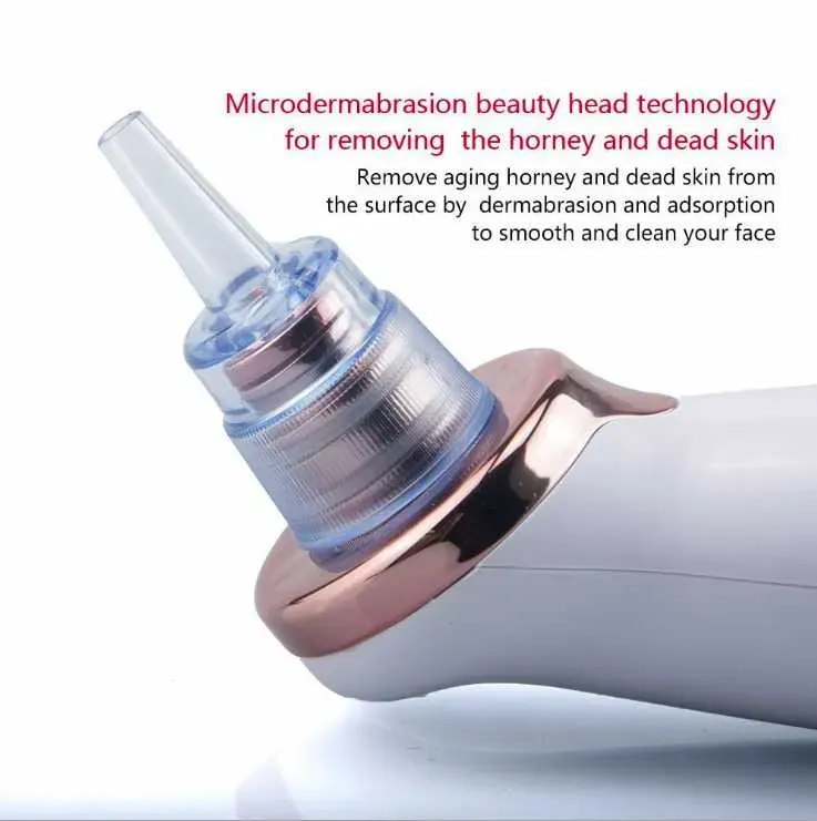 Blackhead Remover Face Skin Vacuum Pore Cleaner 5 Suction Acne Pimple Removal Tool Mini Facial Steamer drop ship epack