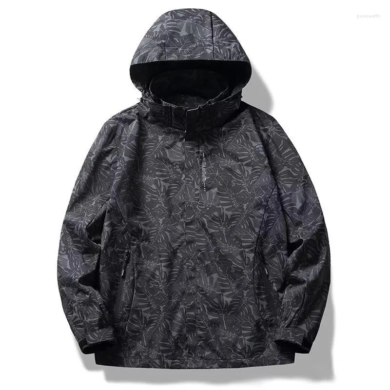 Men's Hoodies Casual Oversized Jacket Outdoor Sports Hardshell Mountaineering Clothing