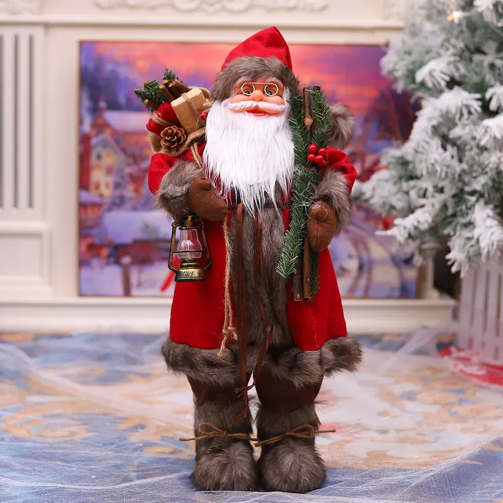 Large Santa Claus Christmas Decorations 90/60/45cm Fabric